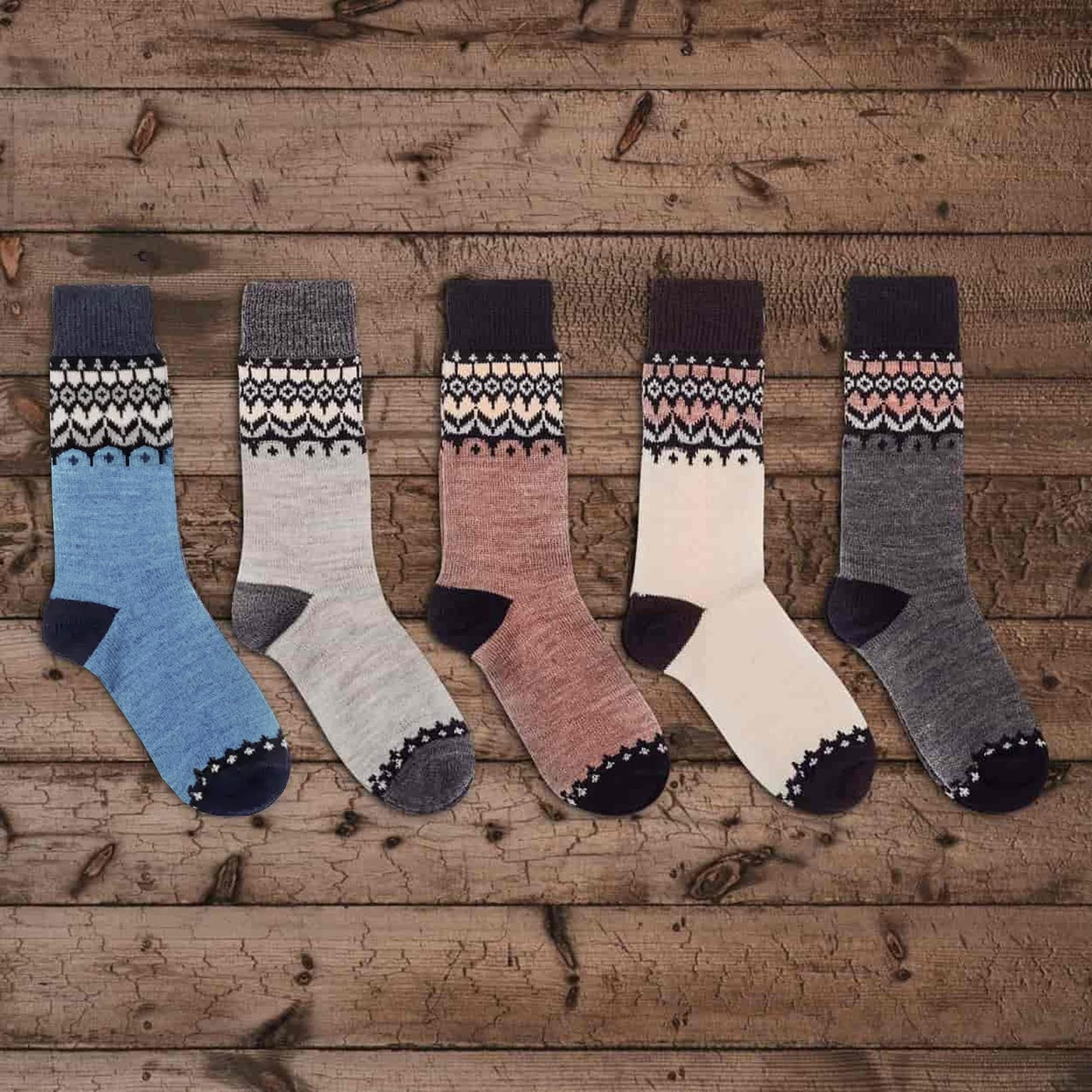 Nordic Socks Merino Wool 5 Pairs PERFORM™ Warm (Jorunn) - Unisex